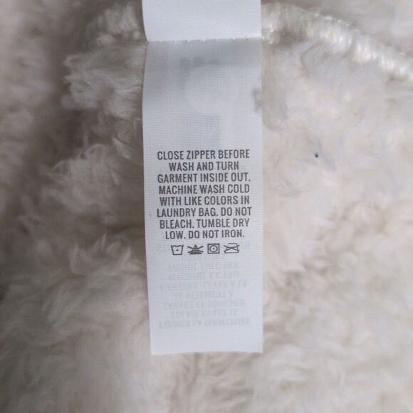 NWT OFFLINE by Aerie White Fleece Elastic Waistband Zipper Pockets Pants Size M - Picture 11 of 13